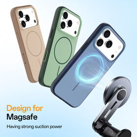 Venta Directa de Fábrica PC+TPU Botón Independiente Protección Militar Magnética Anticaída Funda Antigolpes para iPhone 17 Pro Max