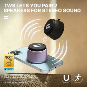 CAANKEI Altavoz TWS con Soporte Magnético - Soporte Portátil para Teléfono, Esencial para Viajes con Sonido Inalámbrico, en Oferta