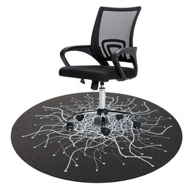 Alfombra Redonda de PVC Personalizable, Base Antideslizante, Resistente a las Manchas y Absorbente de Sonido para Dormitorios y Zonas de Juego