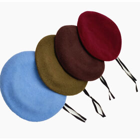 Gorro Boina de Lana Premium Personalizado con Logotipo Bordado en Metal de Alta Calidad