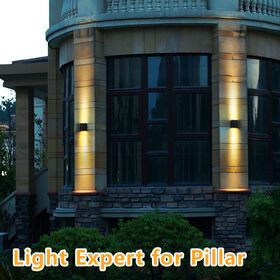 OEM Aluminum Waterproof LED outdoor wall lights up down wall light wall pack lights for fence pillar yard corridor porch hallway