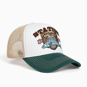 Sombreros de camionero Malla transpirable Malla bordada Colores contrastantes Gorra de golf Sombrero de pesca