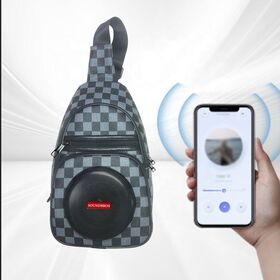 ABS-B3 Alto-falante Portátil de Cintura com Rádio FM e Bluetooth com Subwoofer Criativo, Pochete para Viagens ao Ar Livre e Fitness