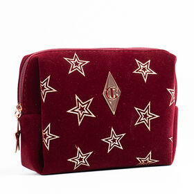 Kosmetiktasche aus Samt, individuelle Kosmetiktasche aus Samt, High-End-Kosmetiktaschenherstellung, quadratische Kosmetiktasche, goldgeprägte Kosmetiktasche