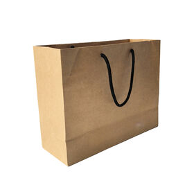 Biodegradable Packaging Brown Kraft Paper Shopping Handle Bags With Your Own Logo From China Manufacture