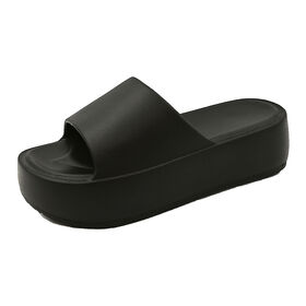 Zapatilla de plataforma alta para mujer, suela gruesa, zapatilla de diapositivas de EVA