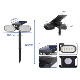 Factory PriceOutdoor Solar garden lights solar wall lights IPX5 waterproof rating with Independently designed with 2 year warranty