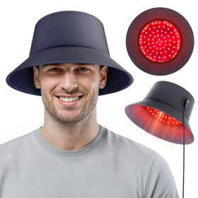 Verstellbare Rotlichttherapie-Mütze, Fabrikversorgung, wiederaufladbare 10-W-LED-Kappe für die Haarpflege und Kopfhautgesundheit von Männern und Frauen
