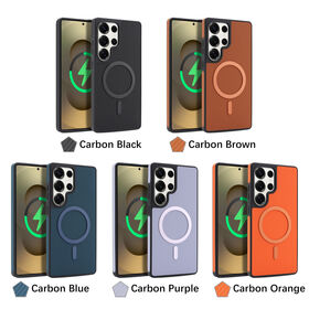 Manufacturer Phone Case For Samsung S25 Ultra Wireless Charging Cover with Inner Microfibe Drop Protection Case S24 Plus