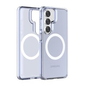 Kristallklare, vergilbungsfreie, stoßfeste Schutzhülle mit harter Rückseite und UV-Schutz für Samsung S26