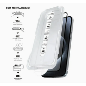 Dust-Free Tempered Glass Screen Protector for iPhone X-17 Series - 2X Strong Anti-Explosion, Easy Applicator Kit (Bubble-Free)