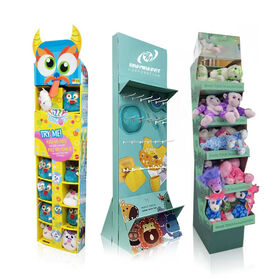Personnalisé Au Détail POS Magasin De Jouets Présentoir De Plancher En Carton Stand pour Enfants Funko Pop Produits Poupée Marchandise Papier Affiche