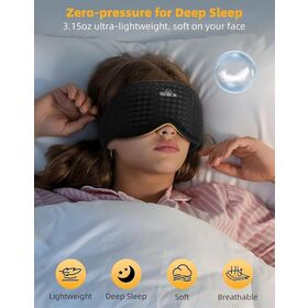 Adjustable Smart Music Eye protection Instrument 3d Eye Mask Cool Breathable Shading Eye protection Sleep Mask Assistance