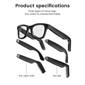 Smart AI Glasses Camera WiFi AI Translation Anti-Shake Bluetooth waterproof 1080 Video photo capture Light music Sunglasses