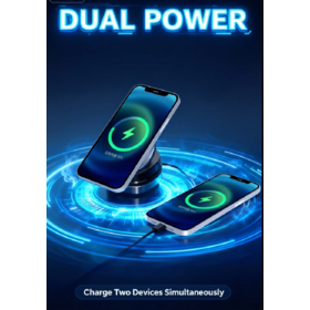 10000mAh Foldable Portable Charger Power Bank for Magsafe, Travel Wireless Charging Station