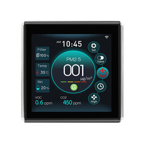 AC220V 3 velocidades 4 pulgadas color fábrica directamente recuperación de calor unidad ventilación energía controlador del sistema