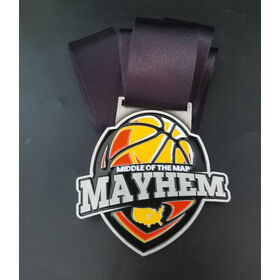 Medaille für Middle of the Map Mayhem, Sportmedaille, Marathonmedaille