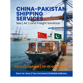 Tür-zu-Tür-Service von China nach Pakistan mit DDP (Delivery Duty Paid) Full Truck Load (FTL) und Less than Truck Load (LTL)