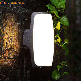 Customized Large aluminum Outdoor wall pack lights 12W, wall lamps , Warm Light Outside Lights for acrylic shade waterproof IP54