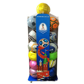 Expositor giratorio personalizado para balones de fútbol y otros deportes - Solución de punto de venta (POP)