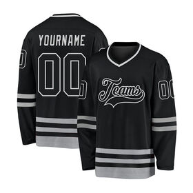 Maillot de hockey sur glace sublimé personnalisé de haute qualité avec logo brodé, uniforme d'équipe pour adultes, conception de nom OEM sans polyester