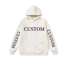 Sudadera con Capucha de Hombre Estilo Urbano Oversize, Tela Gruesa Lavada con Aspecto Desgastado, Jersey Liso Básico para Imprimir al por Mayor