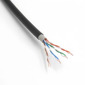 Câble Ethernet réseau Cat5e 305M UTP extérieur à enfouissement direct massif CCA double gaine PVC+PE