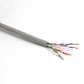 Câble Ethernet CAT6 1000FT UTP Solide 23AWG CCA Réseau LAN en Vrac Fil RJ45 Gris Boîte de Tirage 305m