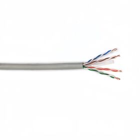 Ethernet-Netzwerk LAN-Kabel UTP CAT6 Massiv CCA 23AWG Grau 305m Solider Kupferbeschichteter Aluminiumleiter PVC-Mantel