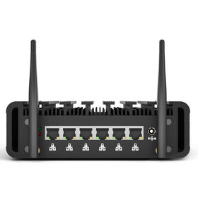 Mini PC Pare-feu Industriel In-tel Celeron J6412 Quad Core Nouveau 6* RJ45 LAN Sans Ventilateur DDR4 Type-C Linux PfSense