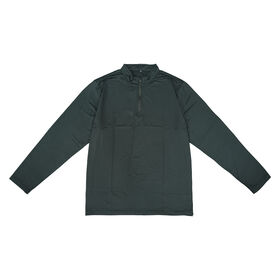 Pull à demi-zip à manches longues personnalisé, décontracté, confortable, haute élasticité, respirant