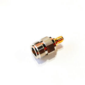 Factory price N/SMA-KK RF adapter brass 1P coaxial connector from N female jack to SMA female