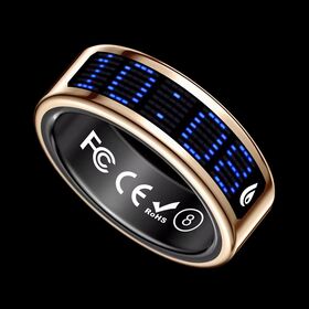 Bague Connectée 2026 pour Homme, Suivi Santé et Fitness, Compatible Android et iOS, Étanche, Moniteur de Fréquence Cardiaque et de Sommeil, Longue Autonomie