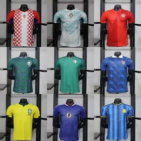 Fußballtrikot 2026 Weltweit Brasilien Kroatien Niederlande Schweden Schottland Saudi-Arabien Fan Spieler Nationalmannschaft Fußballtrikot Thailand