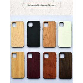 High Quality Natural Wood Case Laser Printing Unique Wooden Mobile Phone Case for iPhone 14 15 Pro Max 17 Wooden Cell Phone Cover