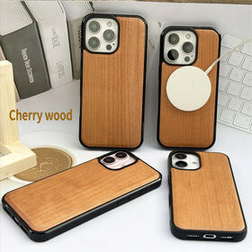 Atacado Fábrica Logotipo Personalizado Magnético Madeira TPU Capa de Telefone Anti-choque para iPhone 16 15 14 13 12 Pro Max Plus Design OEM