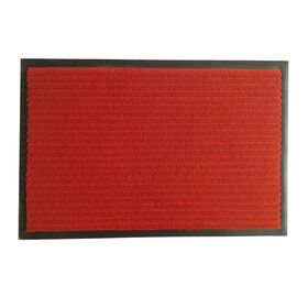 Paillasson Moderne à Double Rayure Antidérapant pour l'Intérieur ou l'Hôtel, Tissé pour l'Entrée Extérieure, Fabriqué en Polyester