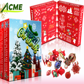 2025 Wholesale High-End Christmas Book Shape Blind Box Exquisite Red Paper Packaging