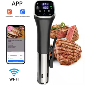Smart Digital Sous Vide Cooker Precise Low-Temperature Slow Cooking Machine Roner Function for Home Kitchens Compact Appliance