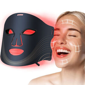 Masker Wajah LED Multi-Warna 7 Panjang Gelombang - Perangkat Terapi Anti-Penuaan, Peremajaan Kulit, Perawatan Jerawat Tingkat Klinis