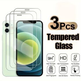 Protetor de Tela Premium de Vidro Temperado de 0,33MM, Película Transparente HD Ultra Fina para iPhone 11 12 13 14 15 16 Pro Max Plus 17