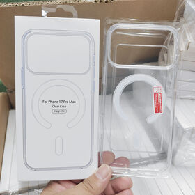 For iPhone 17 Transparent Magnetic Wireless Charging PC TPU Phone Case for iPhone 17 Pro Max 17 Air Paper Packaging