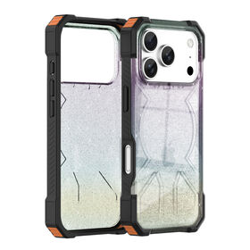 IMD Glitter Yota Erhöhte Blende Militärtaugliche Voller Schutz Anti-Fall Magnetische Kabellose Ladehülle für iPhone 17 Pro Max