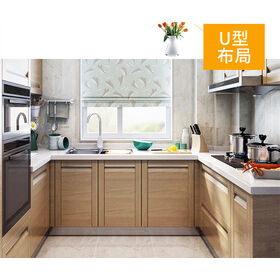 Custom Assemble Modern High Gloss UV Painting Kitchen Cabinets