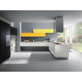 European Modular Kitchen Cabinet Melamine PVC Acrylic High Glossy Pet Finish