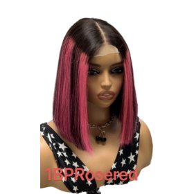 2x6 Kim K Closure Bob Wigs High Density Deep Part Straight Bob Wigs Human Hair Lace Wig Many Colors Available