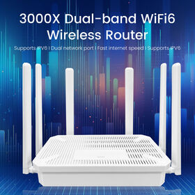 Roteador Sem Fio WiFi 6 WR3000S 4G com Slot para Cartão SIM: Dual-Band para Casa, Hotel, Loft, Escritório - Atacado Global Personalizável