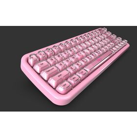 Nouveau clavier à membrane ergonomique à 68 touches SK-711CTM avec touches Jelly Crystal et connectivité Tri-Mode/lumière RVB/touches en forme d'arc
