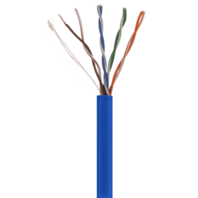 كابل إيثرنت Cat5e PVC أزرق UTP نحاسي صلب شبكة 305 متر كابل بيانات