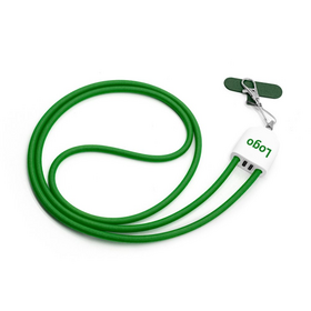 Kabel Pengisi Daya Portabel Multi 4-in-1 dengan Tali Gantung 1.2m, Kabel USB, Gantungan Kunci Tali, Kabel Data Nilon Jalin untuk Ponsel